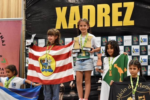 Curso G9 conquista 3 títulos no Mineiro de Xadrez Escolar